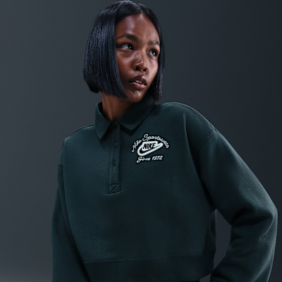 Nike Sportswear Phoenix Fleece Women's Loose Collared Pull-Over Top
