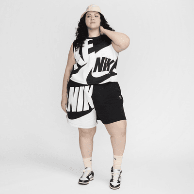 Nike Air Women's Mid-Rise 6" French Terry Shorts (Plus Size)