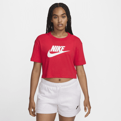 Playera cropped con logotipo para mujer Nike Sportswear Essential