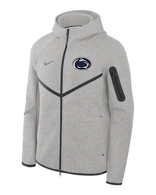 Мужская куртка Penn State Tech Fleece Windrunner Nike College Full-Zip Hooded для бега