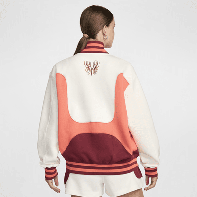 Chamarra bomber oversized para mujer Serena Williams Design Crew