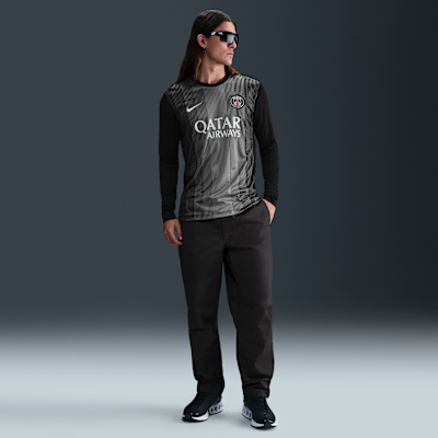 Camisola de futebol de manga comprida Replica Nike Dri-FIT do equipamento de guarda-redes Stadium Paris Saint-Germain 2025/26 para homem