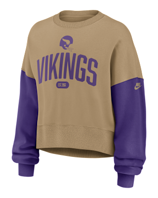 Женские  Minnesota Vikings Rewind Nike NFL Pullover Crew