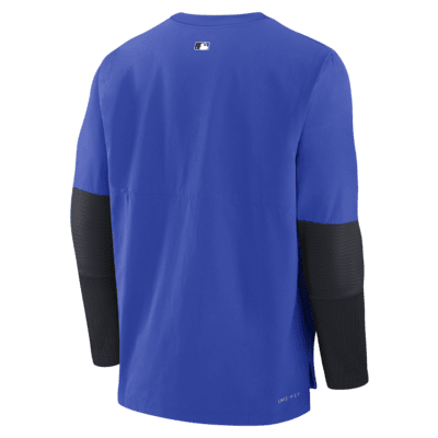 Chamarra sin cierre Nike Dri-FIT de la MLB para hombre Detroit Tigers Authentic Collection City Connect Player