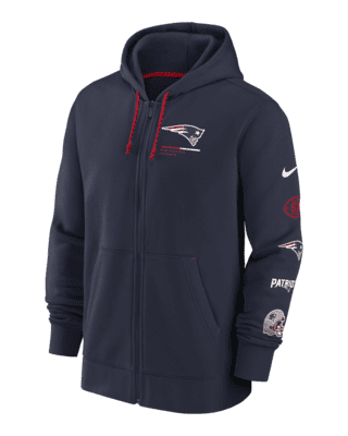 Nike Team Surrey (NFL New England Patriots) Men's Full-Zip Hoodie.