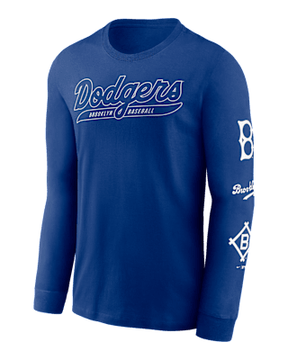 Мужская футболка Brooklyn Dodgers Cooperstown Knockout Nike MLB Long-Sleeve