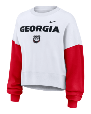 Женские  Georgia Bulldogs Primetime Nike College Pullover Crew