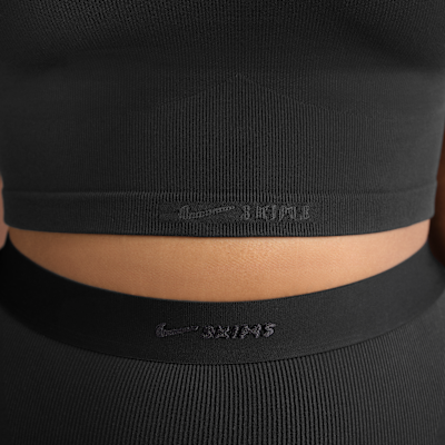 Bra de corte largo con cuello alto para mujer NikeSKIMS Vintage Seamless