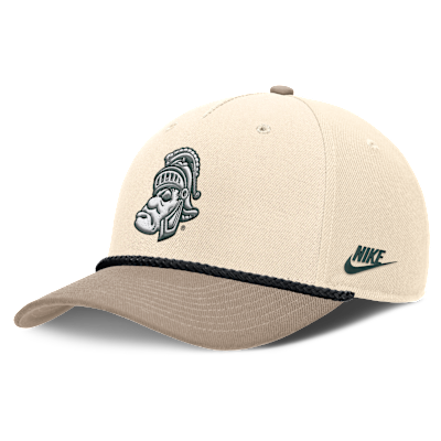 Gorra universitaria Nike ajustable para hombre Michigan State Legacy Rise