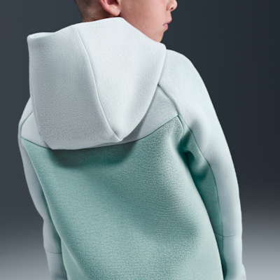 Conjunto de 2 piezas de sudadera de cierre completo Tech Fleece para niños de preescolar Nike Sportswear