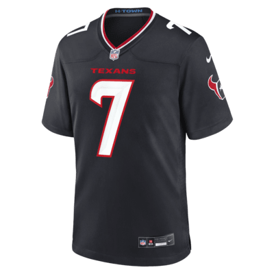 C.J. Jersey de fútbol americano Nike de la NFL Game para hombre Stroud Houston Texans