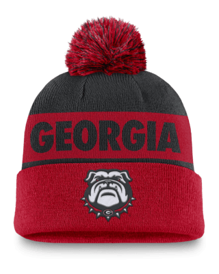 Мужские  Georgia Bulldogs Primetime Peak Nike College Cuffed Pom Beanie