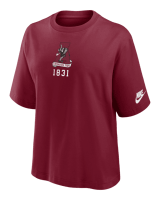 Женская футболка Alabama Crimson Tide Legacy Established Boxy Nike College