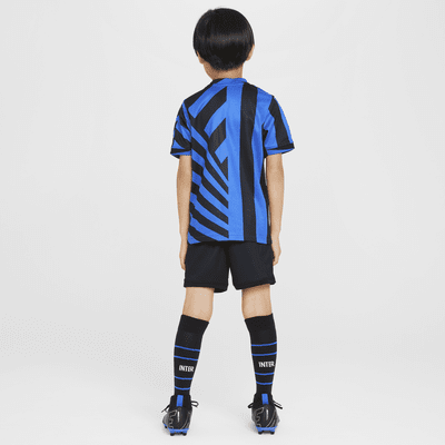 Inter Milan 2024/25 Stadium Home Younger Kids' Nike Football Replica 3-Piece Kit