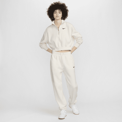Damskie spodnie dresowe o kroju oversize z wysokim stanem Nike Sportswear Phoenix Fleece