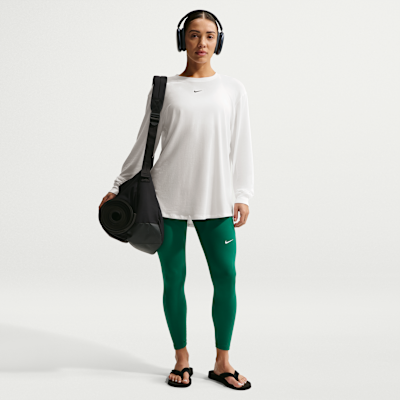 Playera de manga larga Dri-FIT para mujer Nike One Relaxed