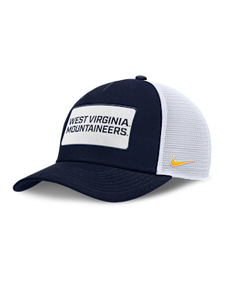 Мужские  West Virginia On-Field Rise Nike College Trucker Adjustable Hat