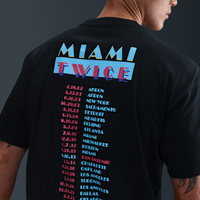 LeBron 'Miami Twice' Men's Max90 Basketball T-Shirt