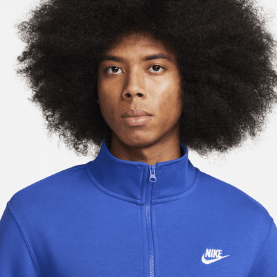 Maglia con rovescio spazzolato e zip a metà lunghezza Nike Sportswear Club - Uomo