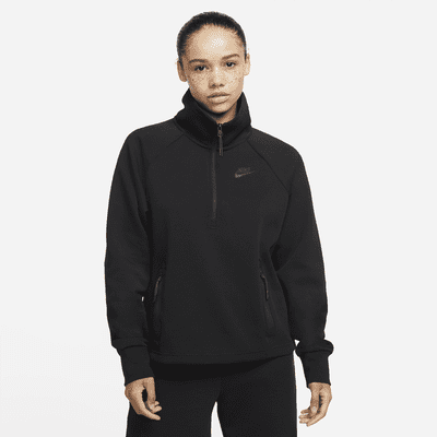 Prenda para la superior con cierre de 1/4 para mujer Nike Sportswear Tech Fleece