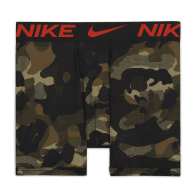 Ropa interior para niños talla grande Nike Micro Print Boxer Briefs (paquete de 3)