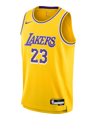 Подростковые джерси LeBron James Los Angeles Lakers 2023/24 Icon Edition Big Kids' Nike NBA Swingman Jersey