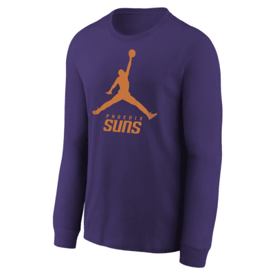 Playera de manga larga Jordan de la NBA para niños talla grande Phoenix Suns Essential