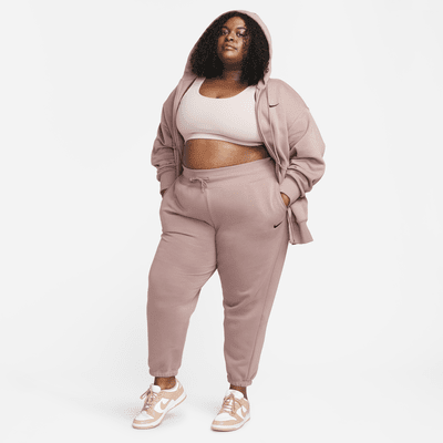 Nike Sportswear Phoenix Fleece Women's High-Waisted Oversized Tracksuit Bottoms (Plus Size)