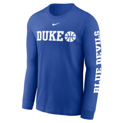 Duke Blue Devils Basketball Icon Men's Nike College Long-Sleeve T-Shirt