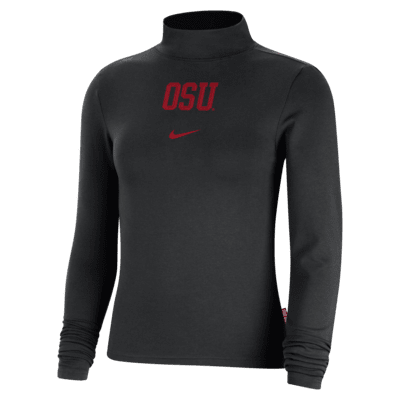 Ohio State Men's Nike Dri-FIT College Hooded Long-Sleeve T-Shirt.