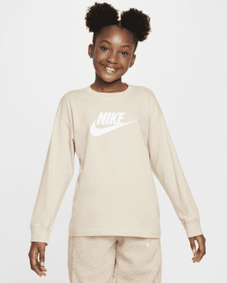 Подростковая футболка Nike Sportswear Big Kids' (Girls') Long-Sleeve