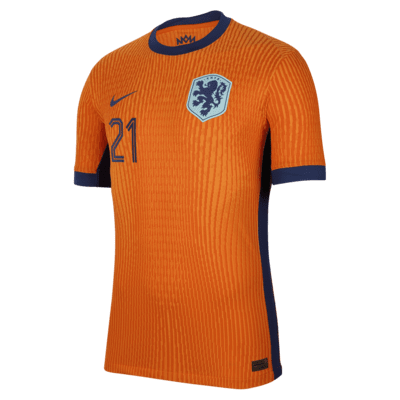 Jersey de fútbol Nike Dri-FIT ADV de la selección nacional de Países Bajos local 2024 Match Frenkie de Jong para hombre