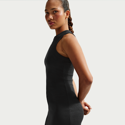 Vestido de tirantes de tela de canalé ajustado para mujer Nike Sportswear Chill Knit