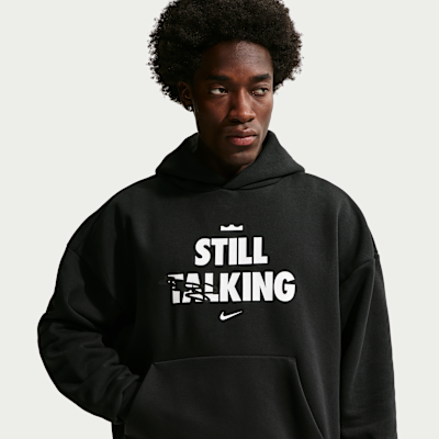 LeBron "Shut Up and Dribble" Men's Nike Therma-FIT Brushed Pullover Basketball Hoodie