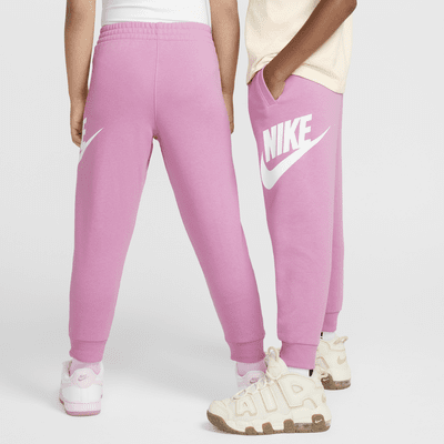 Pants de entrenamiento de French Terry para niños talla pequeña Nike Sportswear Club Fleece