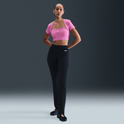 Nike Sportswear Chill Knit Women's Tight Cropped Mini-Rib 2-in-1 Top