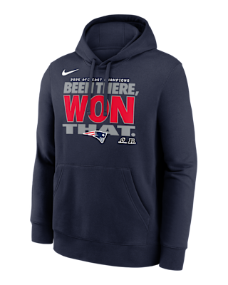 Мужское худи New England Patriots 2025 AFC East Champions Trophy Nike NFL Pullover Hoodie