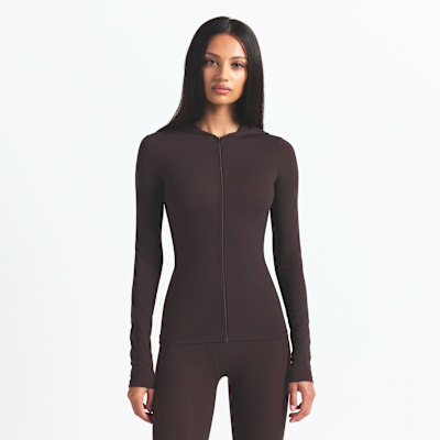 Sudadera con gorro y cierre completo para mujer NikeSKIMS Weightless Layers