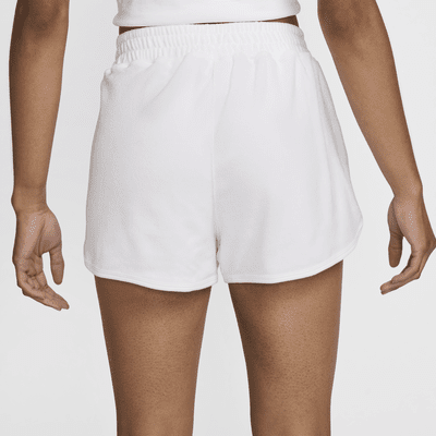 Short de tennis en molleton taille mi-haute NikeCourt Heritage pour femme