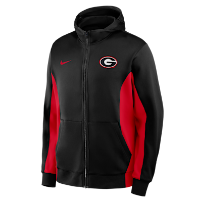 Georgia Game Men's Nike Dri-FIT College Full-Zip Hooded Jacket