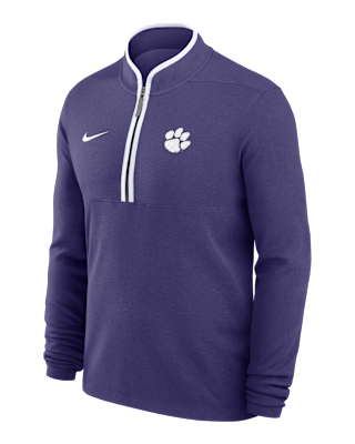 Мужские  Clemson Victory Nike Dri-FIT College 1/2-Zip Long-Sleeve Top