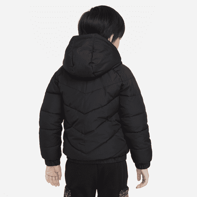 Nike Little Kids' Hooded Chevron Puffer Jacket