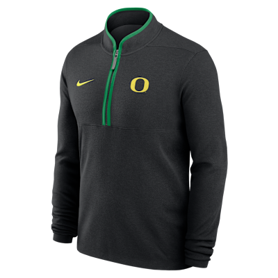 Playera de manga larga universitaria Nike Dri-FIT de medio cierre para hombre Oregon Victory