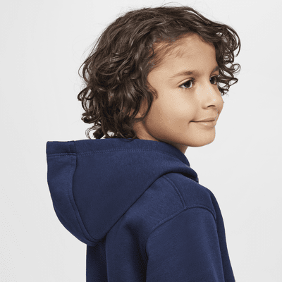 Sudadera con gorro sin cierre de tejido Fleece para preescolar Nike Sportswear Powder Play