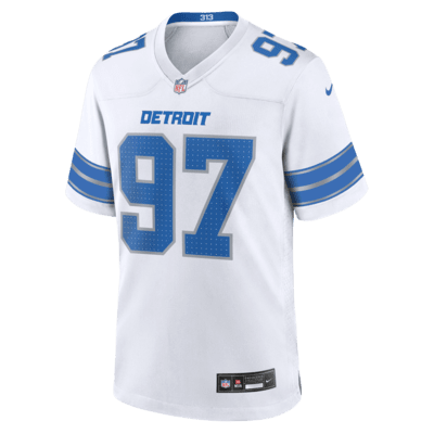 Jersey de fútbol americano Nike de la NFL Game para hombre Aidan Hutchinson Detroit Lions