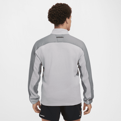 Maglia da running in fleece con zip a 1/4 Nike Trail Polartec® – Uomo