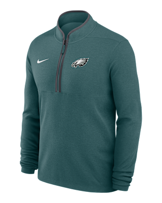 Мужские  Philadelphia Eagles Logo Victory Nike Dri-FIT NFL 1/2-Zip Long-Sleeve Top