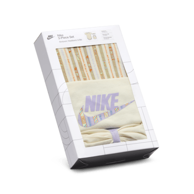 Conjunto de body de 3 piezas para bebé Nike Happy Camper