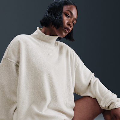 Nike Sportswear Phoenix Plush Women's Cozy Fleece Oversized Mock-Neck Top