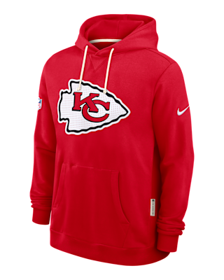 Мужское худи Kansas City Chiefs Initial Home Sideline Nike Dri-FIT NFL Pullover Hoodie